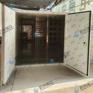 空氣能12p烘干房安裝完成，客戶烘干黃精藥材